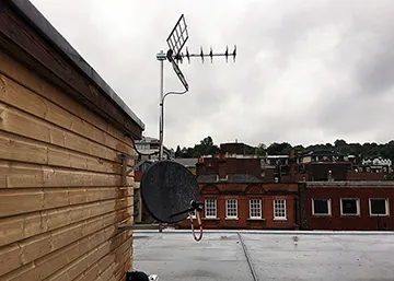 Freeview aerial and satellite dish install for block of flats